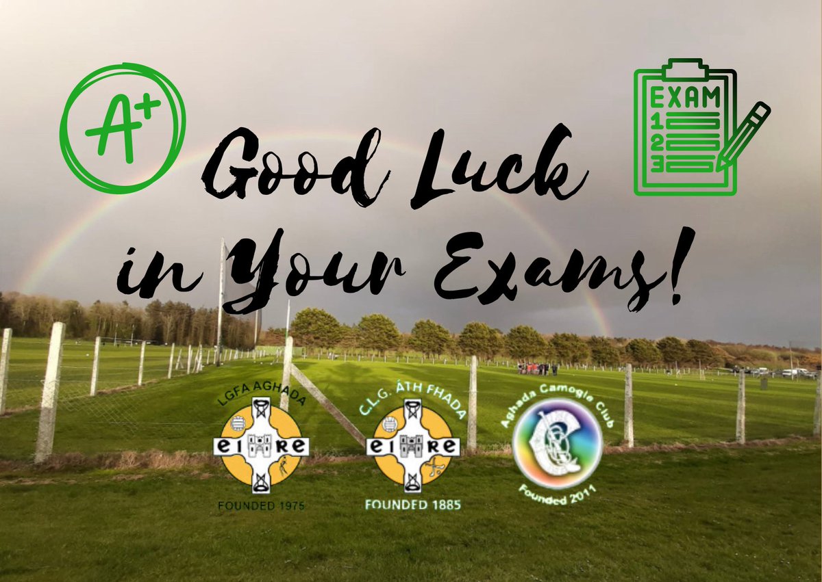 The best of luck to all our members starting their Junior &amp; Leaving Cert exams today!