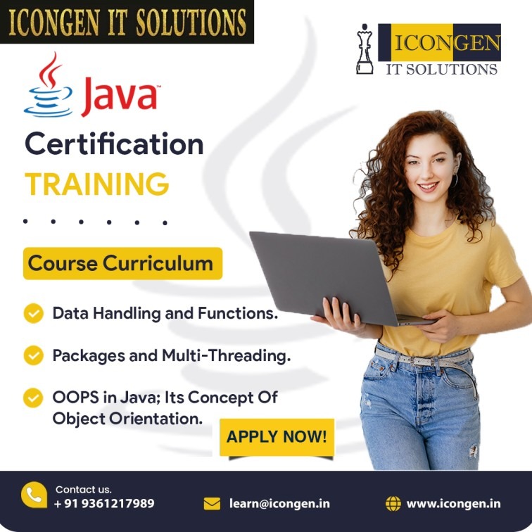 icongenit's tweet image. 🚀 Kickstart Your Career with Java Certification Training in Chennai! 🚀
👨🏫 Expert Trainers
💻 Hands-On Projects
📚 Comprehensive Curriculum
📈 Career Growth
🌟 Flexible Scheduling
Visit: icongen.in/java-training-…
Call: 093612 17989
#javacertificationcourse #iconGenITSolutions