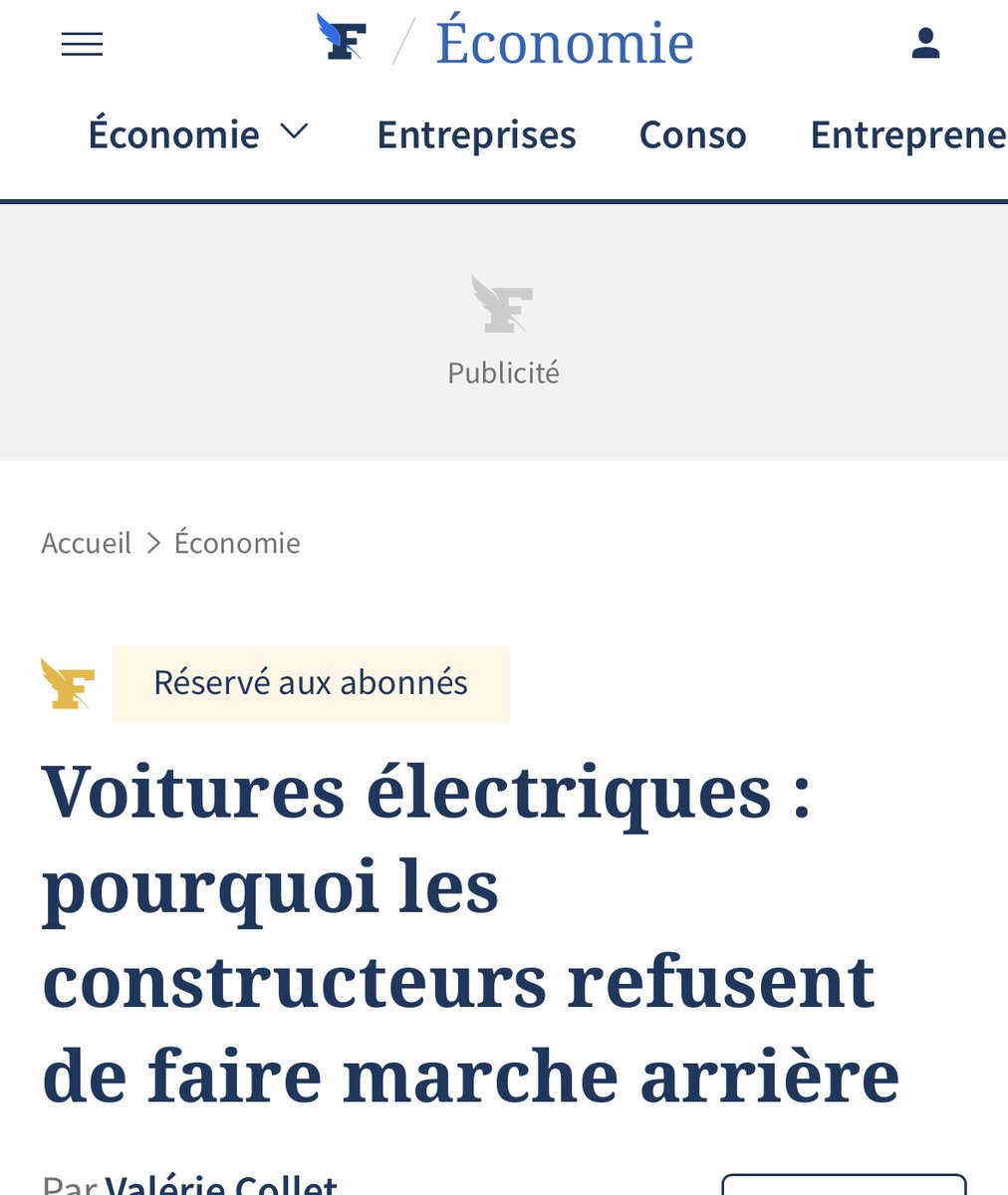Si chiede oggi <a href="/Le_Figaro/">Le Figaro</a>  perché i costruttori rifiutano di fare marcia indietro sull’elettrico.

Rispondo su <a href="/LaRagione_eu/">La Ragione</a> 

Il problema non è produrre macchine  con motore endotermico, ma a chi venderle.