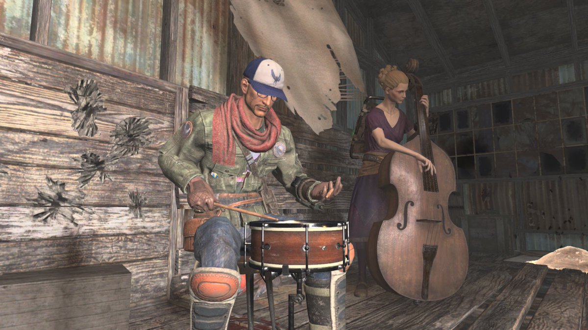 scout_stone's tweet photo. @nuclearbug76 ❤️❤️ just making wonderful music #Fallout76 https://t.co/PTs2yf2SG5