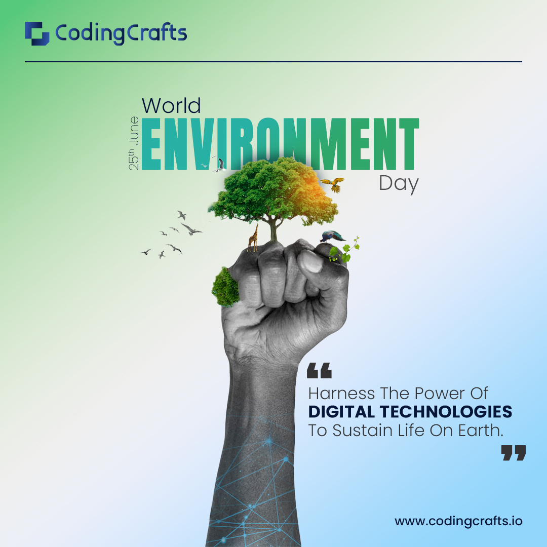 CodingCrafts's tweet image. 🌍 Happy World Environment Day! 🌿
Let's unite to protect and preserve our planet. Every small action counts – plant a tree, reduce waste, conserve water. Together, we can make a greener and healthier world for future generations. 💚
#WorldEnvironmentDay #ProtectOurPlanet