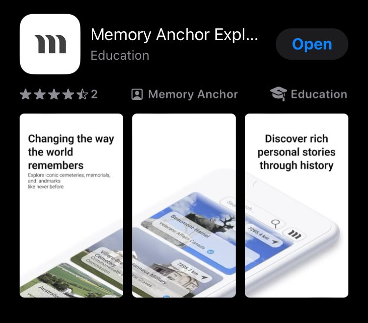 WW1_Education's tweet photo. Are you in Normandy for #DDay80 ? Downloaded the free @memoryanchorinc app to discover the stories of those buried in @CWGC cemeteries across the region #LightingTheirLegacy https://t.co/QEBkLeeZcS