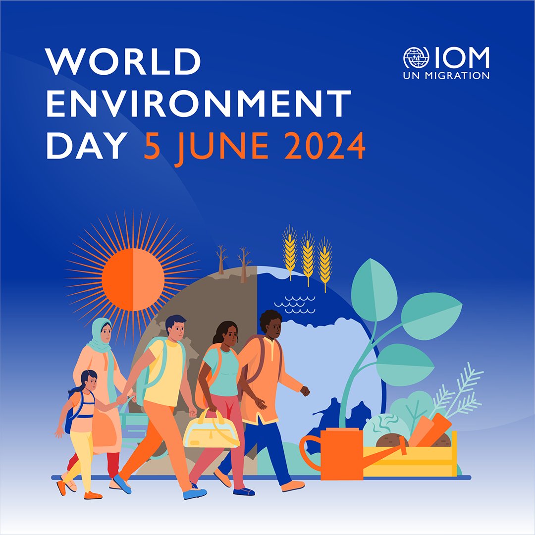 Today is #WorldEnvironmentDay! 🌏

Enviromental degradation affects lives &amp; livelihoods and contributes to displacement. We must take proactive measures to reduce its impact on vulnerable communities.

Join us as part of #GenerationRestoration to build climate resilience for all!
