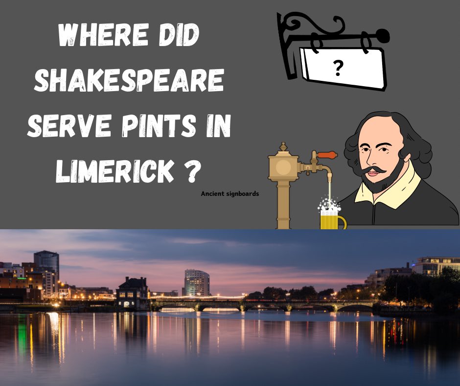 DSLimerick's tweet photo. Do you know where Shakespeare served pints in Limerick? Find out this & more in this fab book of nostalgia written by Dr Paul O’Brien & William Banks! Reserve your copy now! Proceeds to DSL!
Buy at - https://t.co/BeQ77fSO9M
#LimerickPubs #LimerickHistory @FearStairLmk https://t.co/hdTj3jZFJs