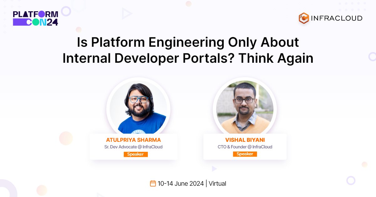infracloudio's tweet photo. Platform engineering isn't just about IDPs — it also fosters a culture of collaboration & innovation within an org💻
Join @TheTechMaharaj & @vishal_biyani at #PlatformCon24 as they discuss the less-talked-about capabilities of developer platforms👇
https://t.co/cF0qfQhS5J https://t.co/dkd6fZ3CHe
