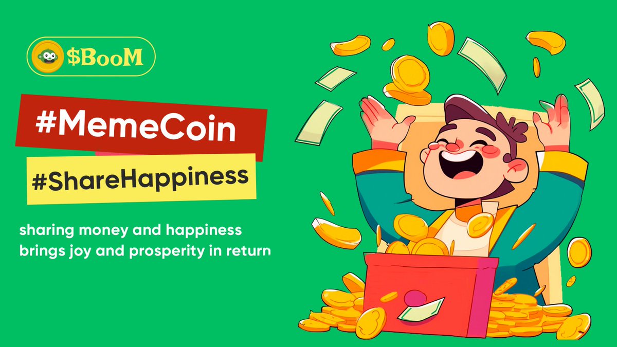 🎉 Join the revolution with 
@BooM_Coin1!
 We're airdropping 1 ETH to members of our TG group.
 Be part of the Meme Coin Movement and secure your fortune!
 👉Join telegram: t.me/BoomKoin_bot?s…
 #CryptoRevolution #EarnCrypto