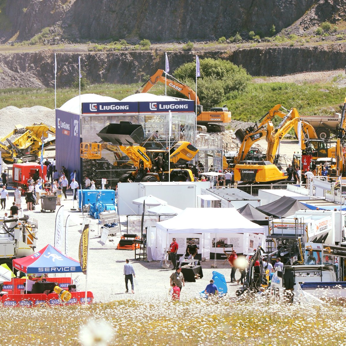 Check out LiuGong's <a href="/hillheadshow/">Hillhead</a> stand back in 2022, LiuGong is extremely excited to be back even bigger and better this year! Located in the same place; stand D4, we will have a range of equipment on static display, but will also be demonstrating in the Recycling Demo Area!