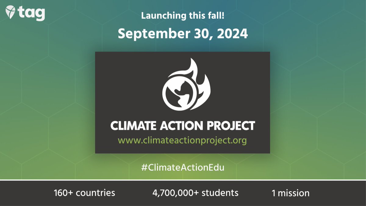 On World Environment Day we are proud to announce our 8th Climate Action Project to be launched on September 30! #climateactionedu
Registration (free): climateactionproject.org