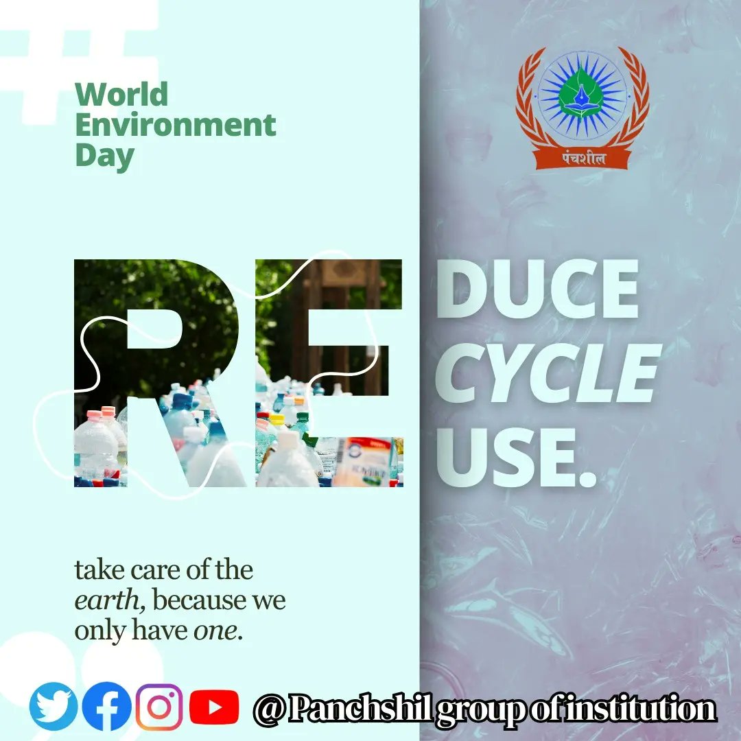 Panchshil2022's tweet photo. Happy world 🌎🌍 environment day. https://t.co/bxzQe6K6dH