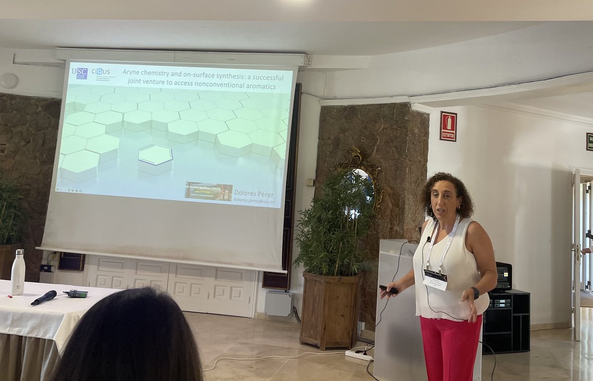 #CiQUS PI Dolores Pérez <a href="/DoloresPMeiras/">Dolores Pérez</a> participates today as invited speaker at the On-Surface Synthesis International Workshop #OSS24, an event that brings together leading experts in the field.

oss24.dipc.org