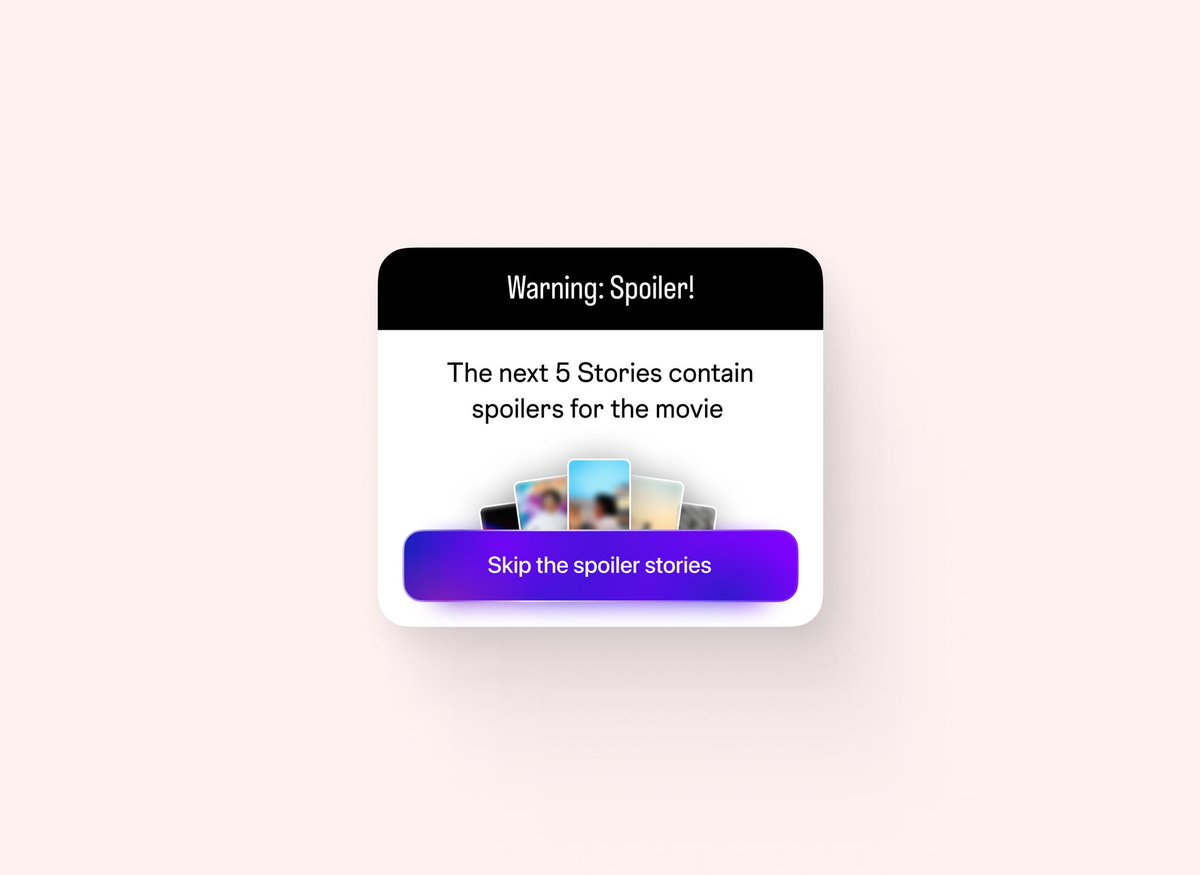 roman_ry_'s tweet photo. Insta Story feature concept: Skip to avoid being spoiled. https://t.co/kADO2MzBxP