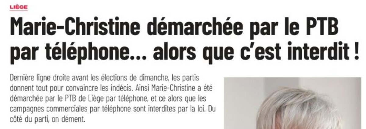 #Elections2024/ On comprend encore mieux la stratégie du PTB de recueillir sans cesse via des pétitions et autres (pour le climat,l'énergie,  la mobilité, etc...)les coordonnées des électeurs potentiels .(y compris les numéros téléphoniques, les emails, etc...). Car, de fait, la
