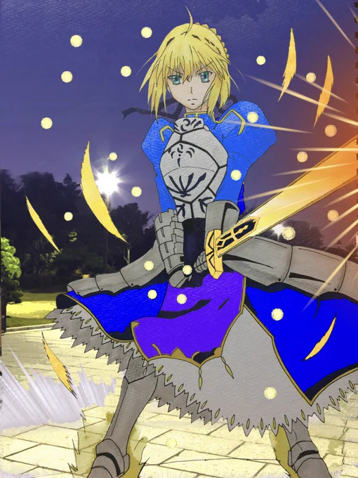 #最近フォローした人は知らない過去絵を晒す昔は模写のみでFateからオリジナルを描くようになっていったです 