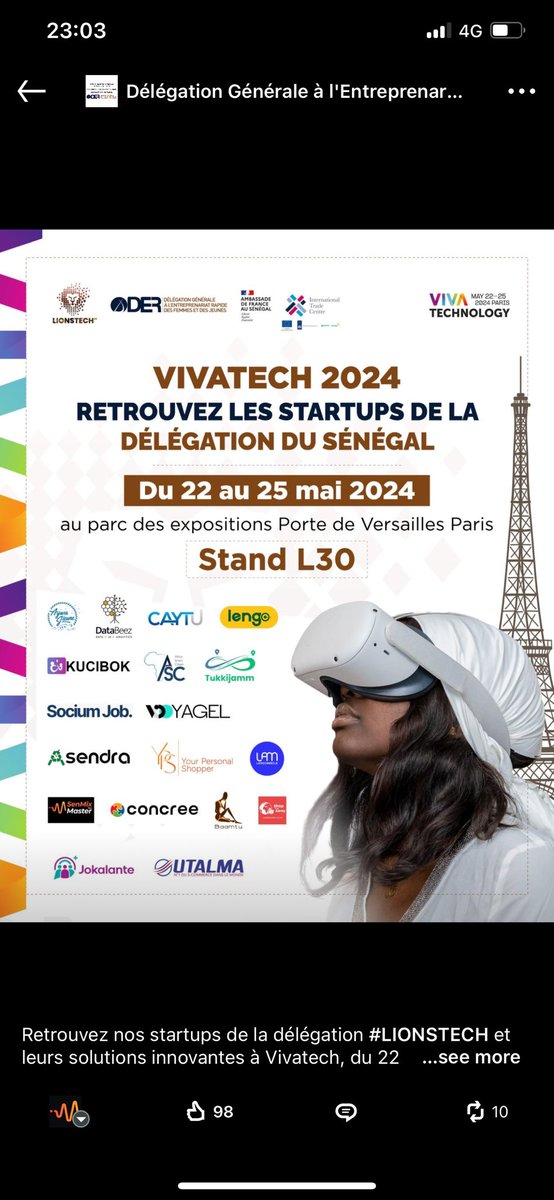 MrVazy's tweet photo. #Vivatech2024 a great experience, we presented the first AI mastering platform in Africa @senmixmaster Glad to see all the positive feedbacks we received from visitors, potential partners and investors.
#Senmixmaster
#Ambassadedefranceausenegal
#DERFJ
#Lionstech
#AIMastering https://t.co/epu62Dsgnk