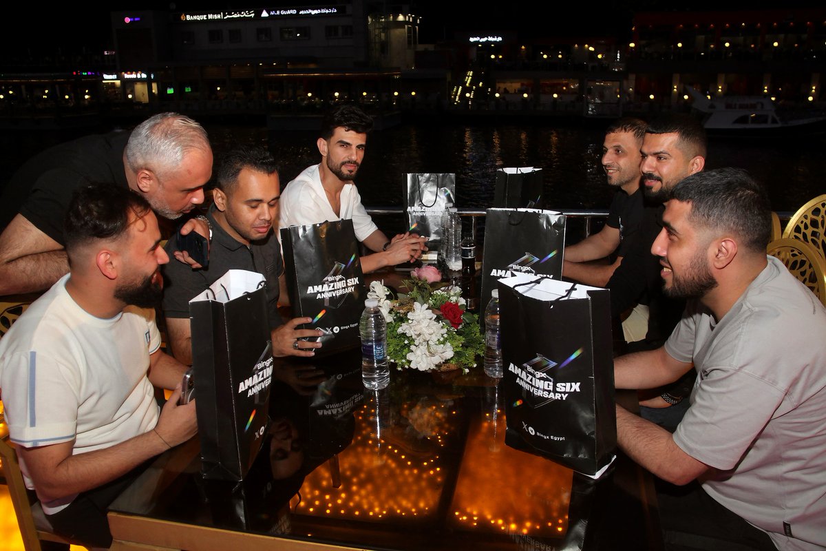 BingXOfficial's tweet photo. Our @bingxegypt team hosted an amazing dinner cruise along the Nile as part of our #AmazingSix celebrations! 🙌🏻 #BingX https://t.co/5mARim4AcV