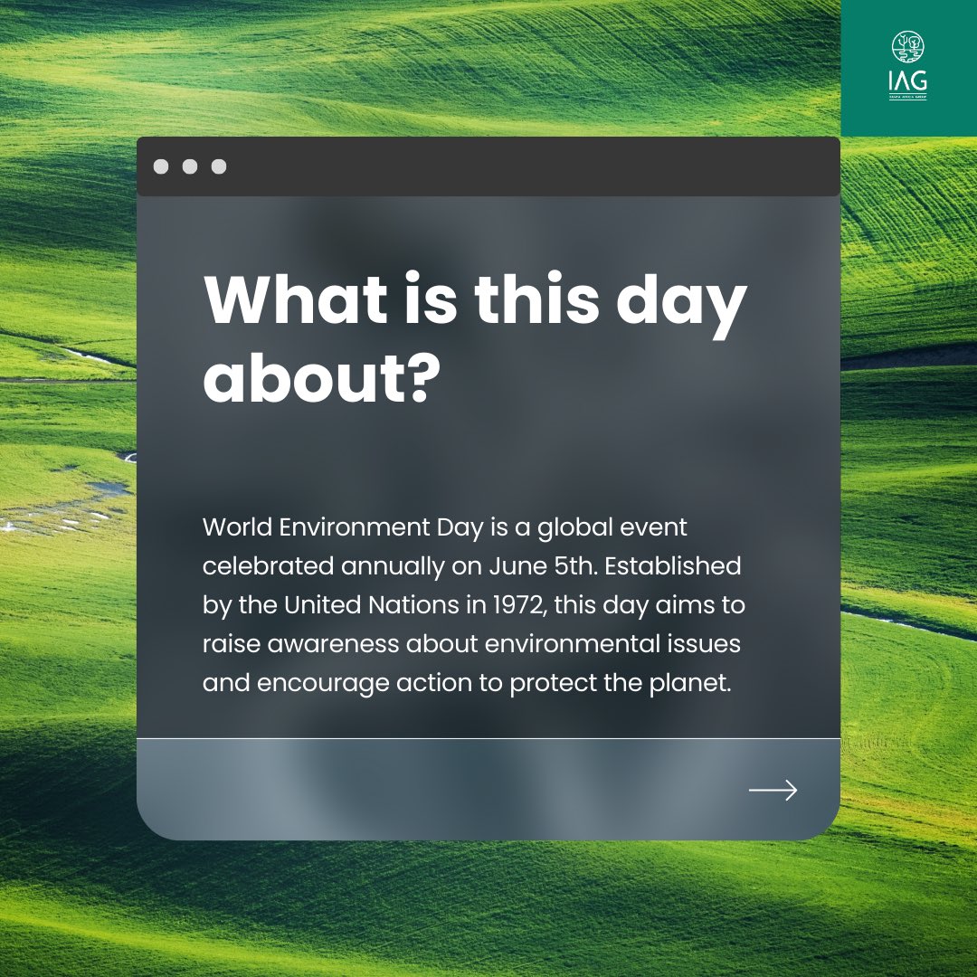 ItanyaAfricaGrp's tweet photo. 🌍✨ Happy World Environment Day! Today, we celebrate the beauty of our planet and recognize the urgent need to protect it. Swipe through our picture carousel to see how we integrate environmental sustainability into our daily operations. 💚 #WorldEnvironmentDay #Sustainability https://t.co/PHX1fPmSBl