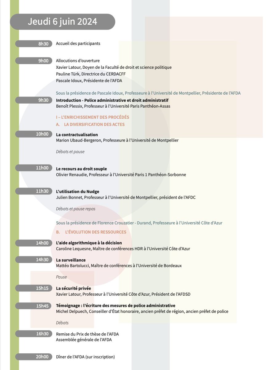 C_LeqRth's tweet photo. Le colloque annuel de l'@Asso_AFDA se tiendra les 6 &amp; 7 juin à Nice sur le thème de la Police administrative.
👇
https://t.co/S15OgEyruE https://t.co/r9Vpx5COt1
