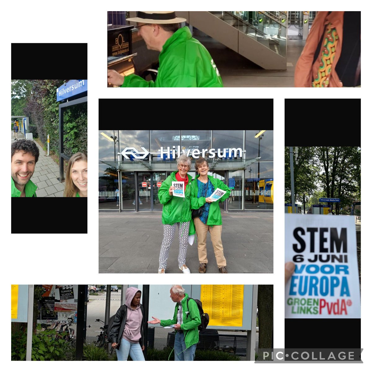 De stations van Hilversum kleuren ROOD en GROEN! Elke dag weer!