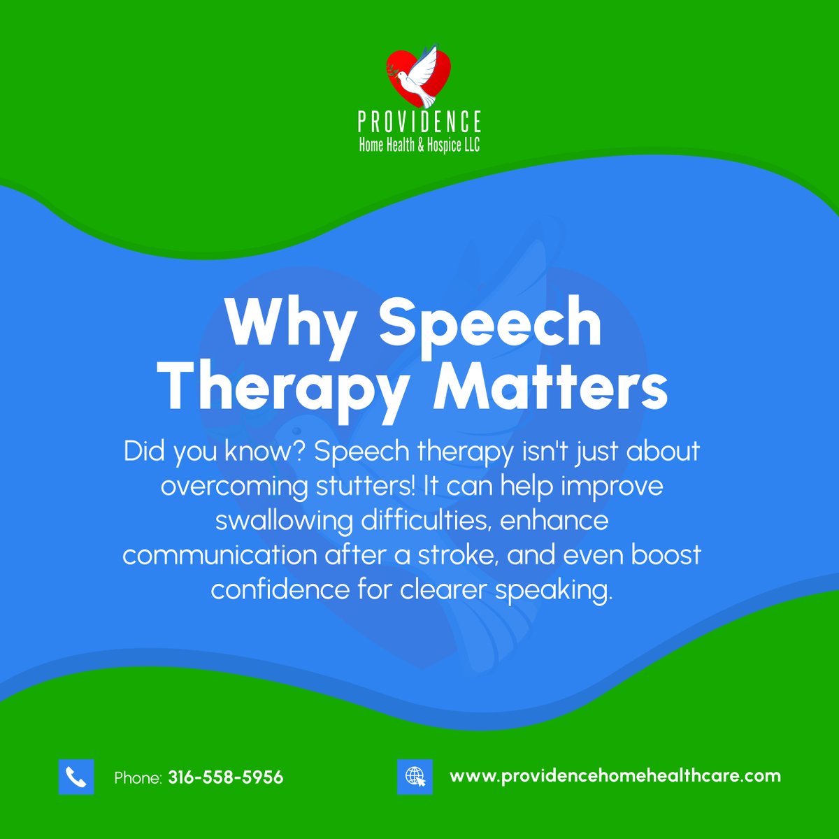 ProvidenceHHAH's tweet image. Speech therapy goes beyond fixing a stutter! It empowers clearer communication, swallowing support, and confidence building. 

#SpeechTherapyBenefits #SpeechIssues #SwallowingDifficulties