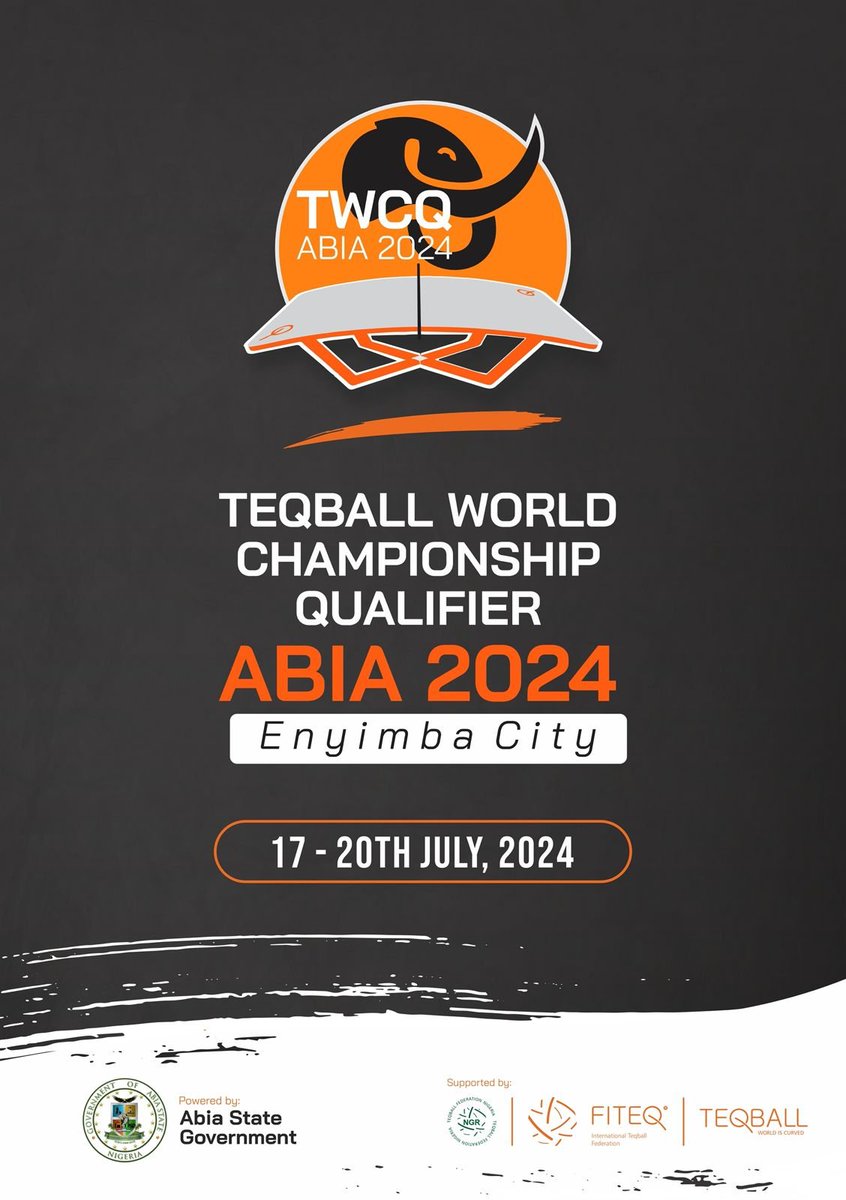 nigteq's tweet photo. It’s now confirmed, Aba is the destination for the Teqball World Championship Qualifier.

Date locked!  |  City Locked!!

Mark your calendar and let the countdown begin!

#TeqballWorldChampionshipQualifier #Teqball #FITEQ #NIGTEQ #EnyimbaCity https://t.co/GU3bhenjEa