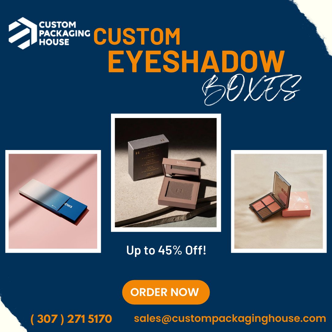 custompackhouse's tweet image. At Custom Packaging House, we offer top-notch quality and unbeatable value for your custom eyeshadow boxes. Our stunning design approach makes these boxes appealing.

custompackaginghouse.com/eye-shadow-box…

#CustomPackaging #EyeshadowBoxes  #QualityPackaging