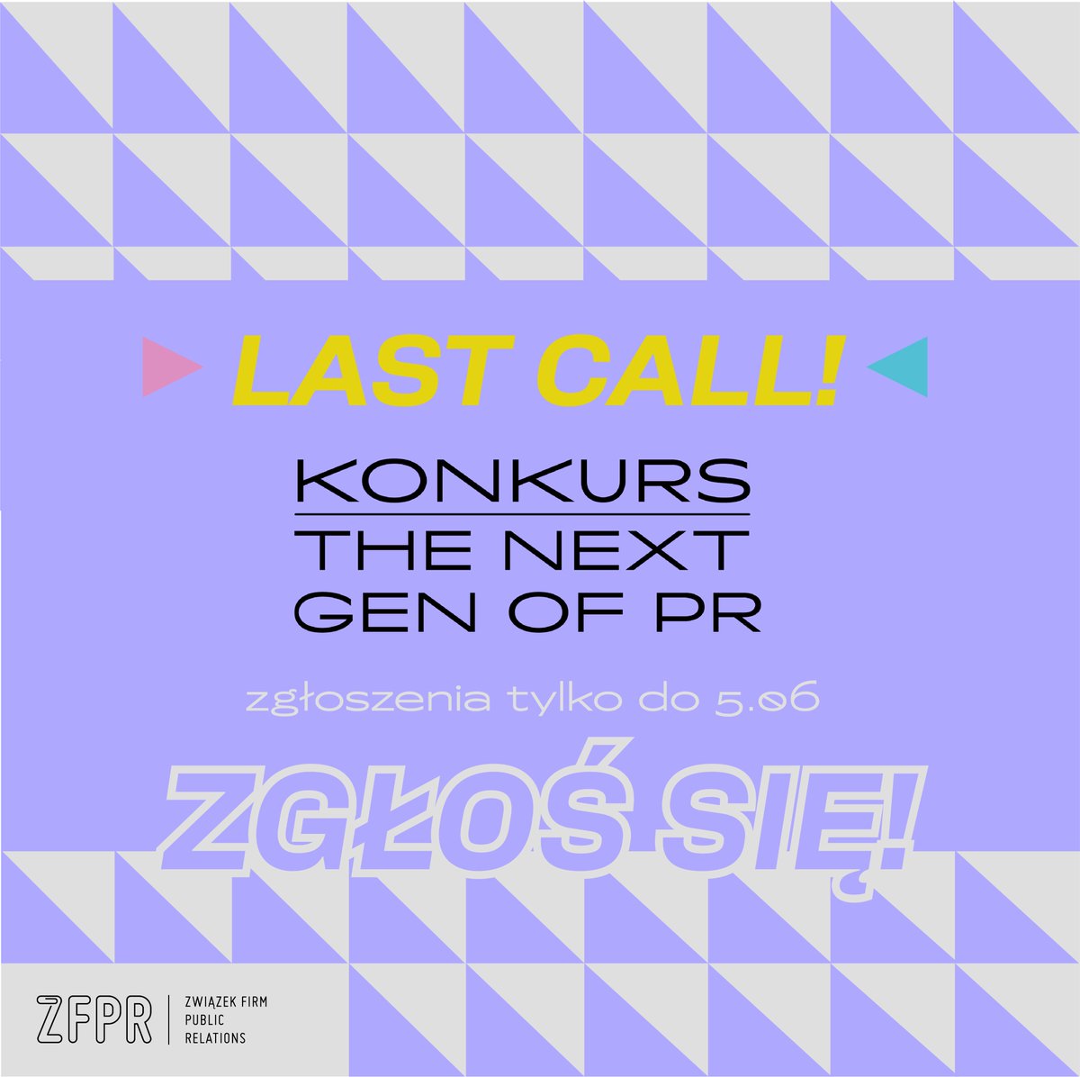 To już ostatni dzwonek! 🔔 I Twoja ostatnia szansa, aby poczuć smak wygranej w public relations!

Przyjmujemy zgłoszenia do końca dzisiejszego dnia (do godz. 23:59)! 🔥

Partner główny konkursu: #CocaColaPolska