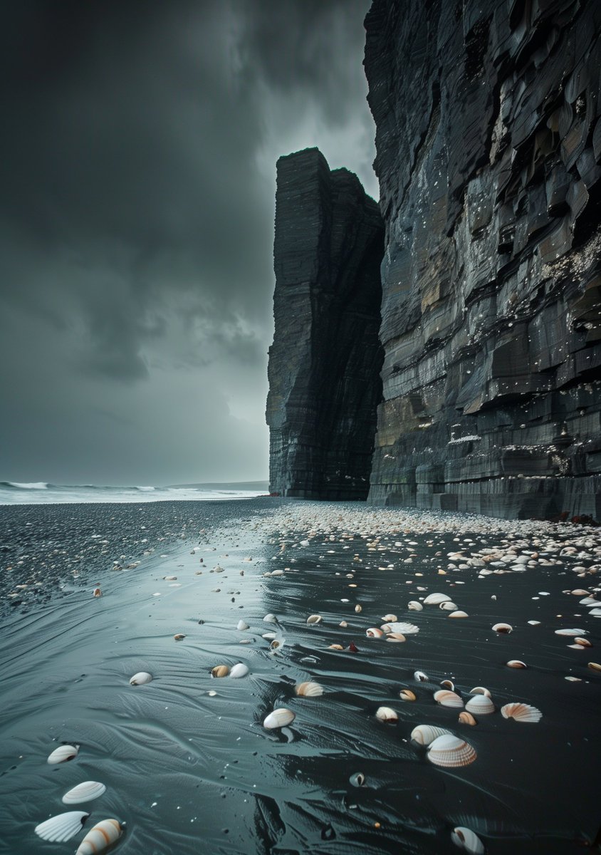 Entre les falaises et la mer, la nature murmure des histoires anciennes. Chaque coquillage, un souvenir; chaque vague, un nouveau départ. #Poésie #Nature #Photographie #Inspiration