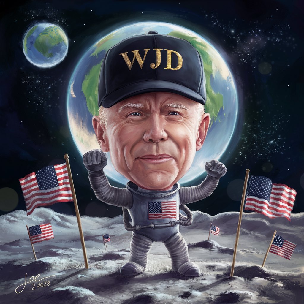 0xCryptoRoast's tweet photo. @ChineseWhales In presight of the upcoming debastes, take a close look at $WJD on ETH! We are destined to fly soon! @WJDHAT_ETH $MAGA hat #Biden4more #TRUMPHAT https://t.co/hZQmlkPQDb