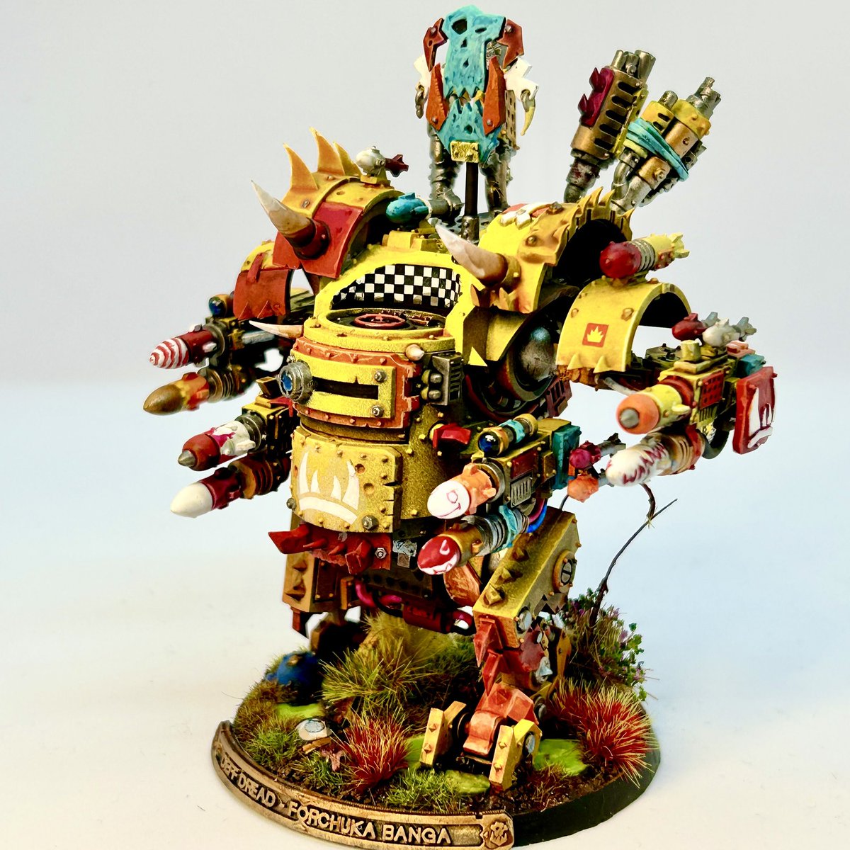 100tungamer's tweet photo. A whoosh banging explody 4 rocket Deff Dread
#warhammercommunity #warhammer40k #orks #deffdread #100tungamer #gamesworkshop #gamesworkshop40k #tabletop #tabletopgaming #eobcomplete #slaythegrey https://t.co/U1TJQTYykz