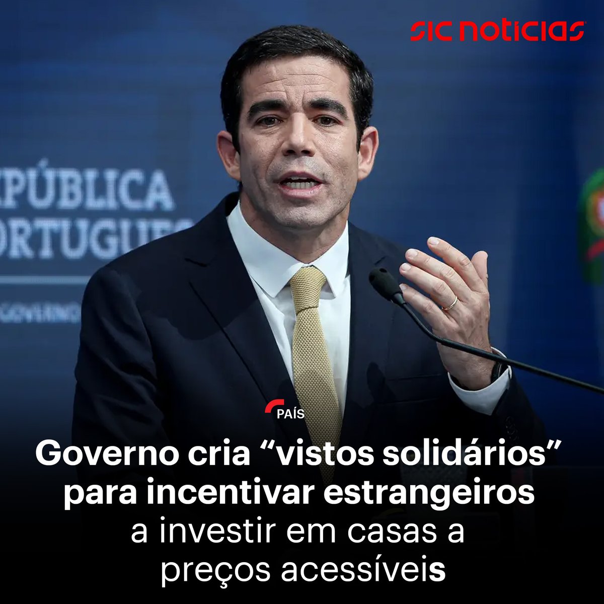 SICNoticias's tweet photo. Há uma medida no Plano de Ação para as Migrações que foi clarificada pelo ministro António Leitão Amaro e que se prende com uma nova modalidade dos vistos gold, designada vistos solidários.

Saiba mais em https://t.co/CRAZygN5ed https://t.co/peMjFQtri9