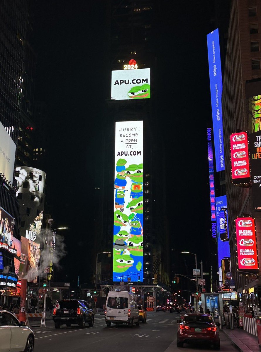 Apu_Cazador's tweet photo. @binance If the time square billboard in nyc would agree to sign with $Apu you should too!! 

Strongest cto on the planet and frenly community at that. 

Look at all of our hard work!!

3 letter domain https://t.co/DMrDOG5yBI

10+ Listings!!!!

We promise to exceed your expectations!!

🫡 https://t.co/P38vRPN7vM