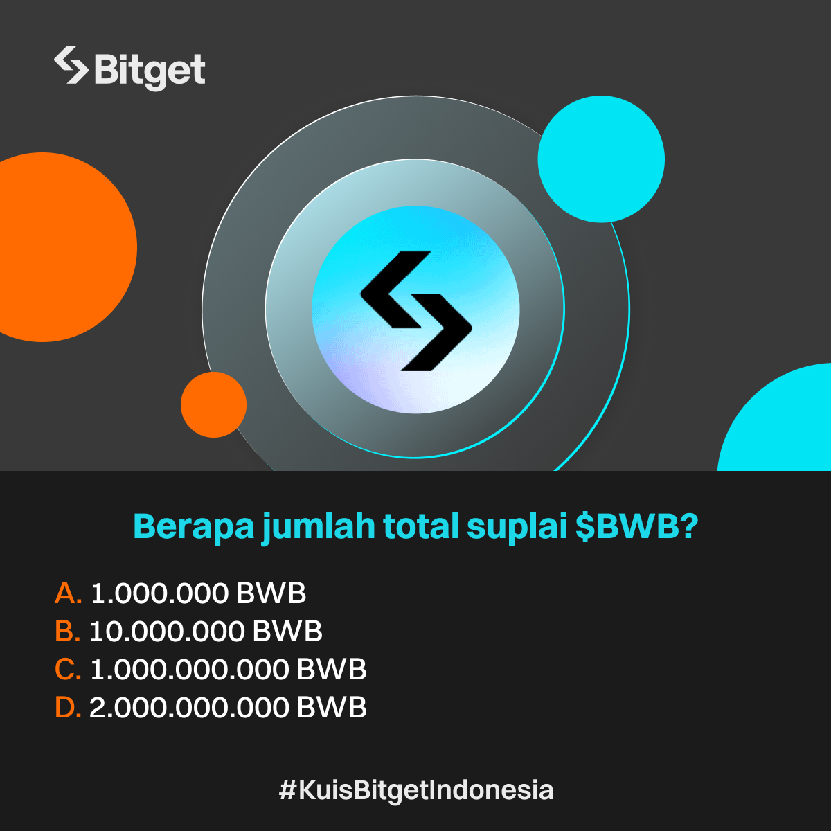 Bitget Indonesia 🇮🇩 (@bitgetid) on Twitter photo ADA Rp750.000 BUAT KALIAN! 🎁
Caranya mudah:
1⃣ Follow <a href="/BitgetID/">Bitget Indonesia 🇮🇩</a>
2⃣ Jawab pertanyaannya di kolom komentar dengan hashtag #KuisBitgetIndonesia dan mention 1 teman
3⃣ Akan ada 5 pemenang yang berbagi Rp750.000!
⏰ 5 Juni, pukul 20.00 - 6 Juni 2024, pukul 20.00 WIB ADA Rp750.000 BUAT KALIAN! 🎁
Caranya mudah:
1⃣ Follow <a href="/BitgetID/">Bitget Indonesia 🇮🇩</a>
2⃣ Jawab pertanyaannya di kolom komentar dengan hashtag #KuisBitgetIndonesia dan mention 1 teman
3⃣ Akan ada 5 pemenang yang berbagi Rp750.000!
⏰ 5 Juni, pukul 20.00 - 6 Juni 2024, pukul 20.00 WIB