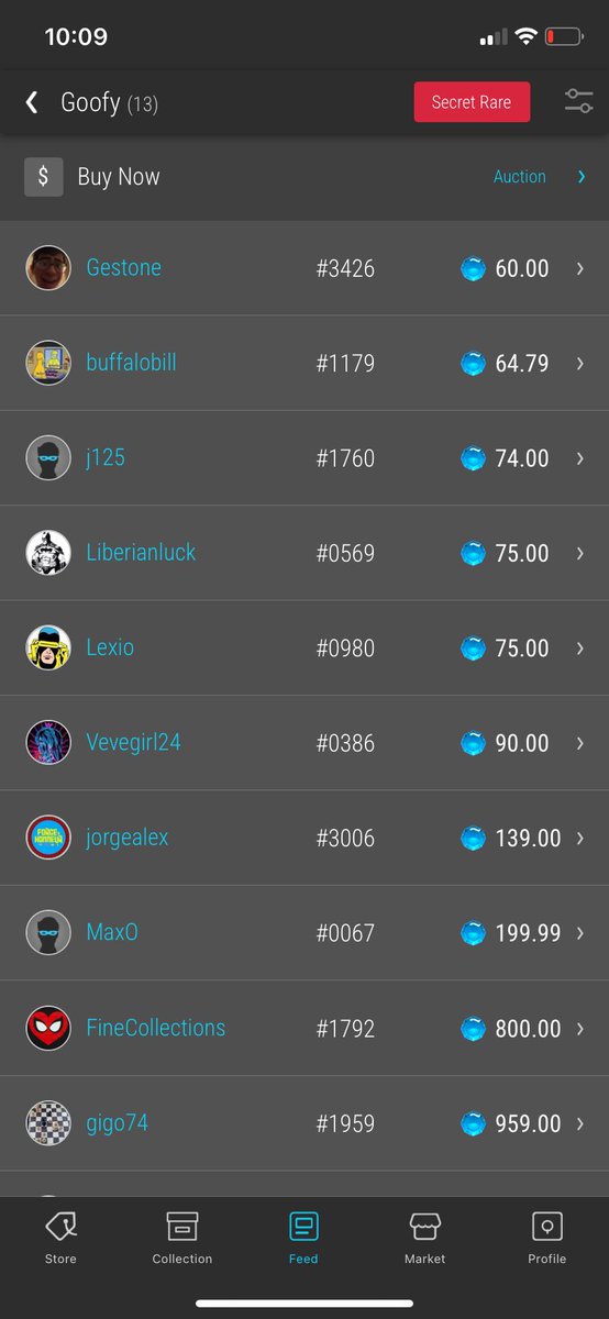 GOOFY SR 60💎 I’ll never forget how I had opportunity to sell it for 6k but instead I sold it for 210 later 🤣 fun times