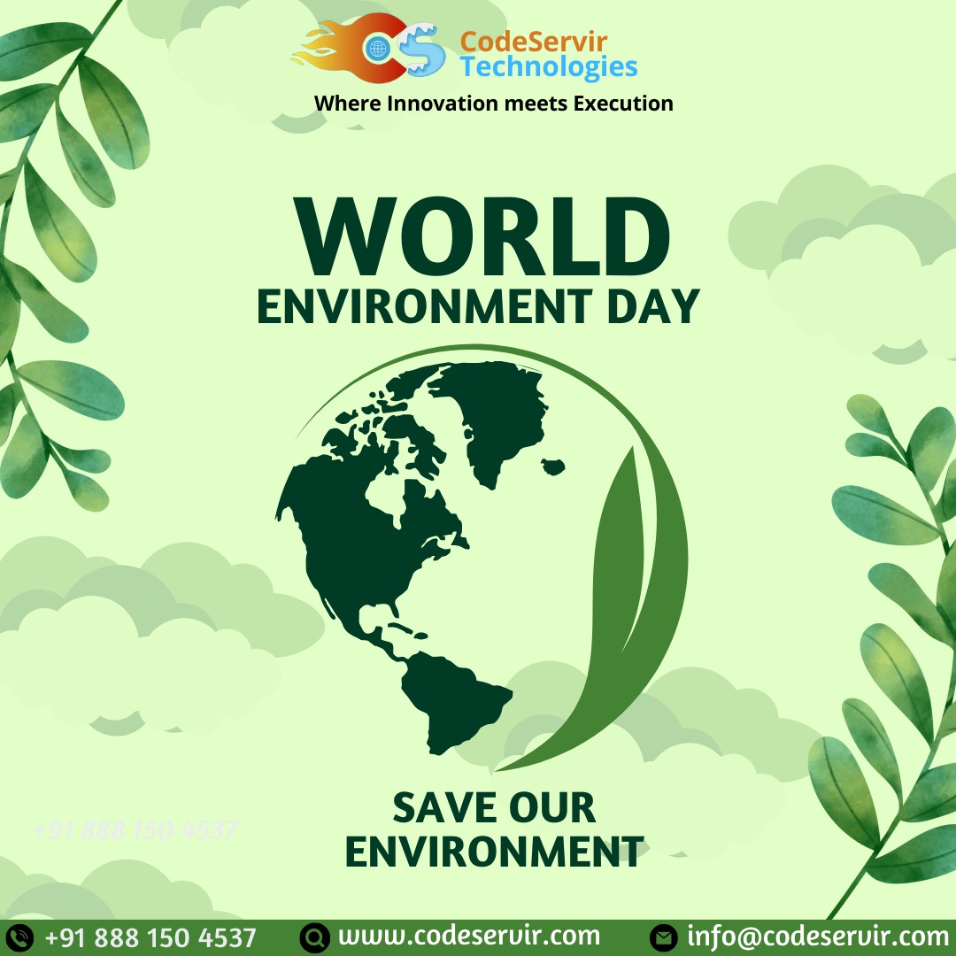CodeServir's tweet image. 🌍 Happy World Environment Day! 🌱 At CodeServir Technologies, we&apos;re committed to a greener future. Let&apos;s innovate sustainably and protect our planet. We&apos;ve planted trees to celebrate and protect our planet. Join us in making a difference!

#WorldEnvironmentDay #TechForGood