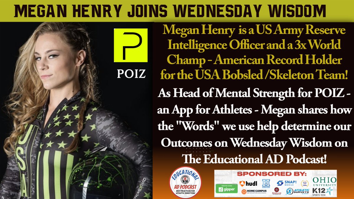 Megan Henry share how Words can determine our Outcomes!  This is The EducaAD Podcast!
podcasters.spotify.com/pod/show/educa… <a href="/coach_ad/">Coach & AD Magazine</a> <a href="/TheSavageMeglet/">Megan Henry</a> <a href="/WeCOACH/">WeCOACH</a> <a href="/GCWHSS/">Global Community of Women in High School Sports</a> <a href="/TheSuzieHunter/">Suzie Hunter ⚾️</a> <a href="/USWeightlifting/">USA Weightlifting</a> <a href="/KatieU11/">Katie Uhlaender</a> <a href="/ALTIS/">ALTIS</a> <a href="/VIAAA95/">VIAAA</a> <a href="/NCADA1970/">NCADA</a> <a href="/NIAAA9100/">NIAAA</a> <a href="/FIAAANews/">FIAAA</a> <a href="/FHSAA/">FHSAA</a> <a href="/FACACoach/">FACA</a> @NHSCA <a href="/wiaawi/">WIAA</a>