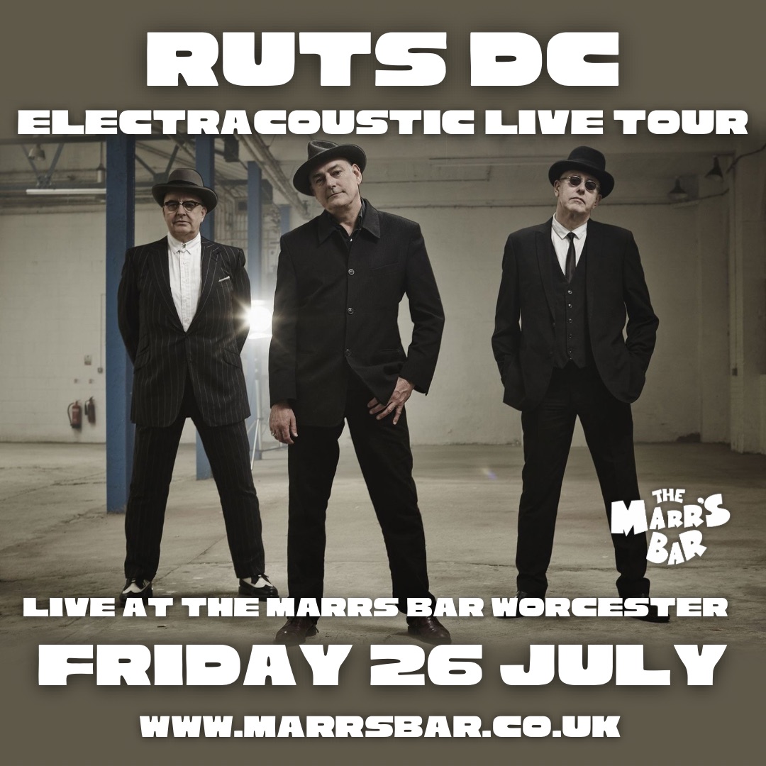 marrs_bar's tweet photo. 🎸 Ruts DC ELECTRacoustic Live at The Marr's Bar! 🎸
📅 Friday 26th July
Ruts DC still pushing punk’s boundaries. Don’t miss it!
👉 Info & tickets: https://t.co/fW2Xee2aUv
#RutsDC #LiveMusic #PunkRock #TheMarrsBar @therutsdc https://t.co/KCskaIAHYc