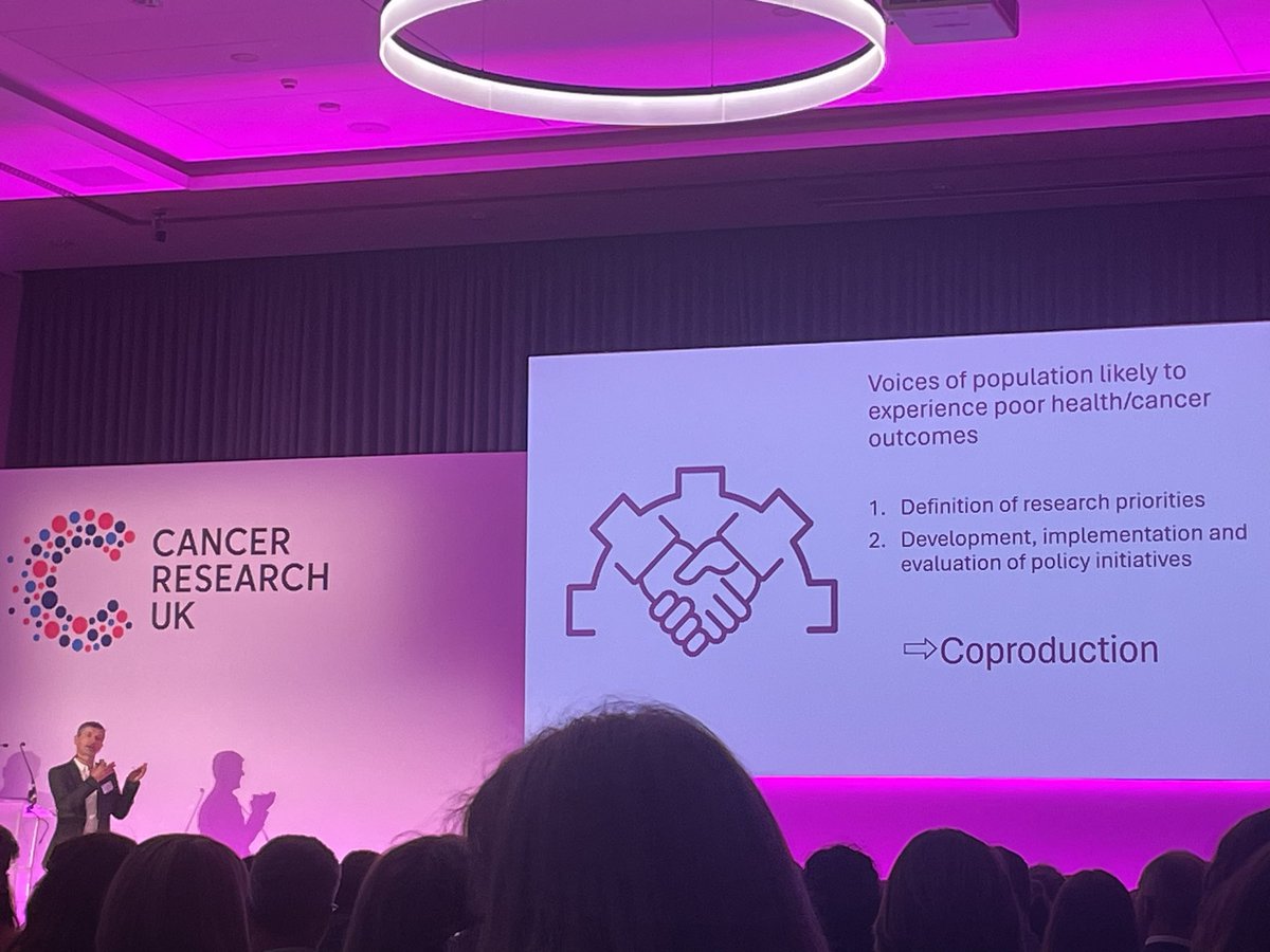 Bernard Rachet highlighting how critical co-design with communities is 

 #CRUKEDConference24