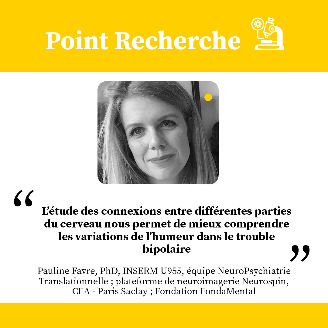 FondationFondaMental (@fondamental_psy) on Twitter photo 📢 "L'étude des connexions entre différentes parties du cerveau nous permet de mieux comprendre les variations de l'humeur dans le trouble bipolaire."
➡️ fondation-fondamental.org/actualites/poi…
#santémentale #mentalhealth #psychiatrie #troublesbipolaires #recherche
<a href="/eniluapervaf/">Pauline Favre</a> 📢 "L'étude des connexions entre différentes parties du cerveau nous permet de mieux comprendre les variations de l'humeur dans le trouble bipolaire."
➡️ fondation-fondamental.org/actualites/poi…
#santémentale #mentalhealth #psychiatrie #troublesbipolaires #recherche
<a href="/eniluapervaf/">Pauline Favre</a>