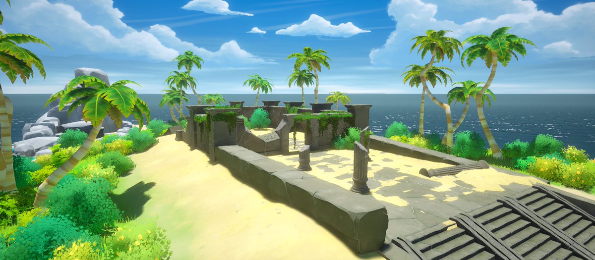SnowscapeDev's tweet photo. WIP temple for #plunderparadise - just needs some skeletons 💀

#pirategame #pirates #indiedev #indiegame #gaming #stylized #GenshinImpact #zelda https://t.co/i2vCST41L0