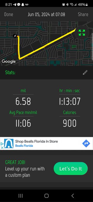 Just got finished running great feeling when you have a productive morning #run #fitmen #Florida #gratitude<a href="/tag/gratitude"class="tags"><span>#gratitude</span></a><a href="/tag/florida"class="tags"><span>#florida</span></a><a href="/tag/run"class="tags"><span>#run</span></a><a href="/tag/fitmen"class="tags"><span>#fitmen</span></a>