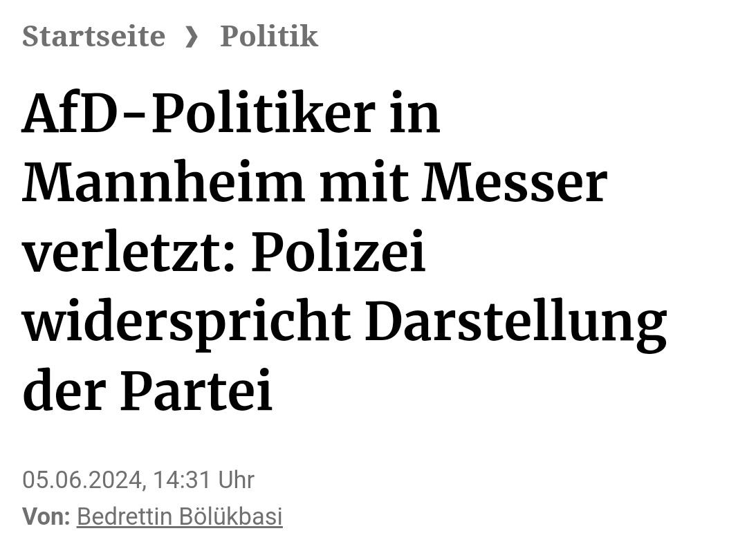 Lügt diese "Partei" eigentlich auch mal nicht?
Was soll's? 🤷🏻‍♀️
Wieder deligitimiert die #AfD staatliche Organe.
Wieder ein Punkt fürs #Verbotsverfahren.🥳