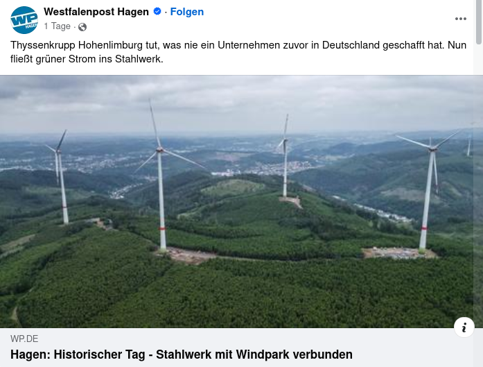 Volt_Aire_watch's tweet photo. Fließt denn der „grüne“ Strom bei Windstille auch wieder zurück in den Windpark? Ist es also Wechselstrom, der die Richtung wechselt, #Westfalenpost? Und falls Sie etwas mit Journalismus zu tun haben: Wie viel haben wir Steuerzahler dafür zuschießen müssen, damit die Besitzer von @thyssenkrupp Gewinne machen können?
@SHomburg @kati_schepis @janinisabel @punktpreradovic @jeha2019 @Alexand61815112 @Europakonzept @snowcrash729 @MathiasPriebe @mfleischhacker1 @Karl_Lauterbach @Markus_Krall @MarkelGerald @KoeppelRoger @WRohwedder @OlafGersemann @georgrestle @Martin_Sichert @AndersonAfDMdEP @HGMaassen @maxotte_says @marcfriedrich @Kvetaist @elimona8 @FrankfurtZack @MrsMertes @SusanneBaessler @MarcoBuschmann @janoschdahmen @RealSHIRA @keeprespect79 @docbrandenburg @JasminKosubek @Iwonka79 @Elke_Austenat @helenawinkler24 @RosemarieWeisb1 @MSCheusgen @ActaKlonovsky @NorbertBolz @MSchwarzer1980 @silke_schoeps @SiriaBlack_II @tomregenauer @goddek @osthollandia @rosenbusch_