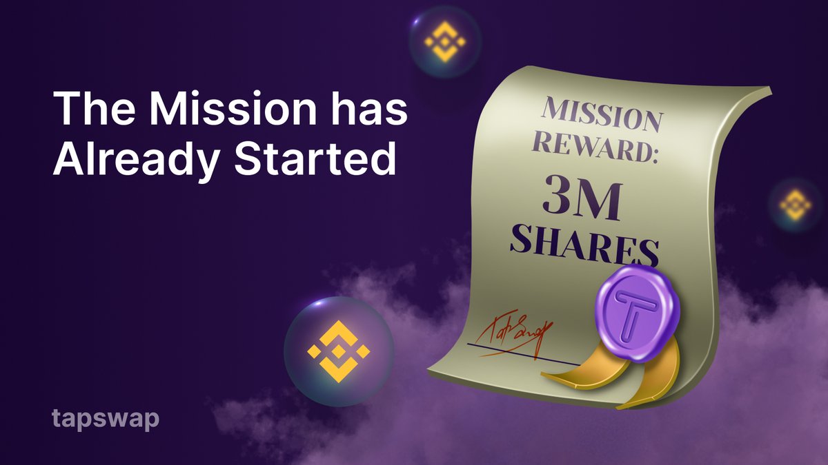 Exciting news 🔥🔥🔥

The moment you've been waiting for is here! The special mission has officially started. The clock 🕐 is ticking on this time-limited mission, so jump in now and accomplish it.

Once you register on #Binance and complete the KYC process, you will receive the