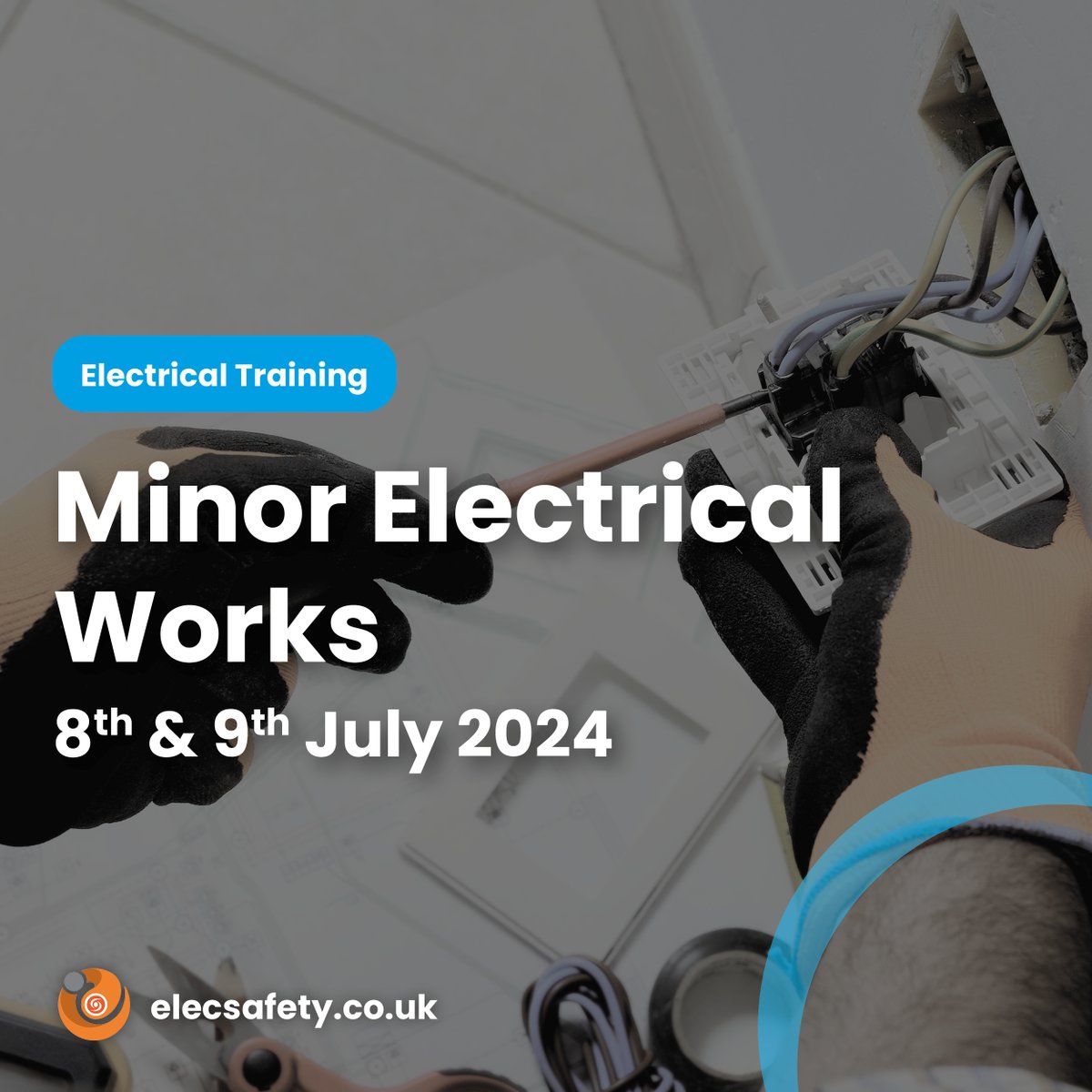 elecsafety's tweet image. Minor Electrical Works

8th &amp;amp; 9th July 2024

Book now: elecsafety.co.uk/courses/minor-…

#electrical #training #competancy #hazards #reduce #exposure #management #safety