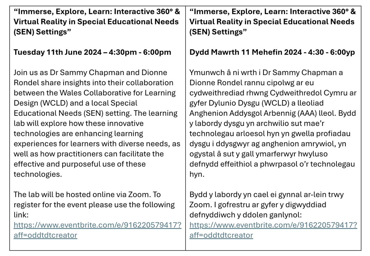 @MrYTeacherGuy (@mryteacherguy) on Twitter photo 😎🤳🎦🎥📷FREE online workshop about using interactive 360 VR technology in the classroom
Great for <a href="/CMetEdStudies/">CardiffMetPrimaryEdStudies</a> <a href="/ITEcardiffmet/">ITE Cardiff Met</a> students and education practitioners.
Sign up below: eventbrite.com/e/916220579417… 😎🤳🎦🎥📷FREE online workshop about using interactive 360 VR technology in the classroom
Great for <a href="/CMetEdStudies/">CardiffMetPrimaryEdStudies</a> <a href="/ITEcardiffmet/">ITE Cardiff Met</a> students and education practitioners.
Sign up below: eventbrite.com/e/916220579417…