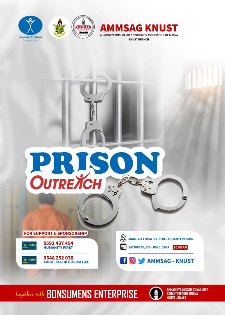 HF_Ghana's tweet photo. AMMSAG KNUST in collaboration with @HF_Ghana and Bonsumens Enterprise brings you 'THE PRISON OUTREACH'.
Let's support inmates at the Manhyia Local Prison in the Ashanti Region by donating to the Momo numbers 0591 437454 and 0548 252038.
#ServingMankind
#PrisonOutreach https://t.co/opGU8pI2zX