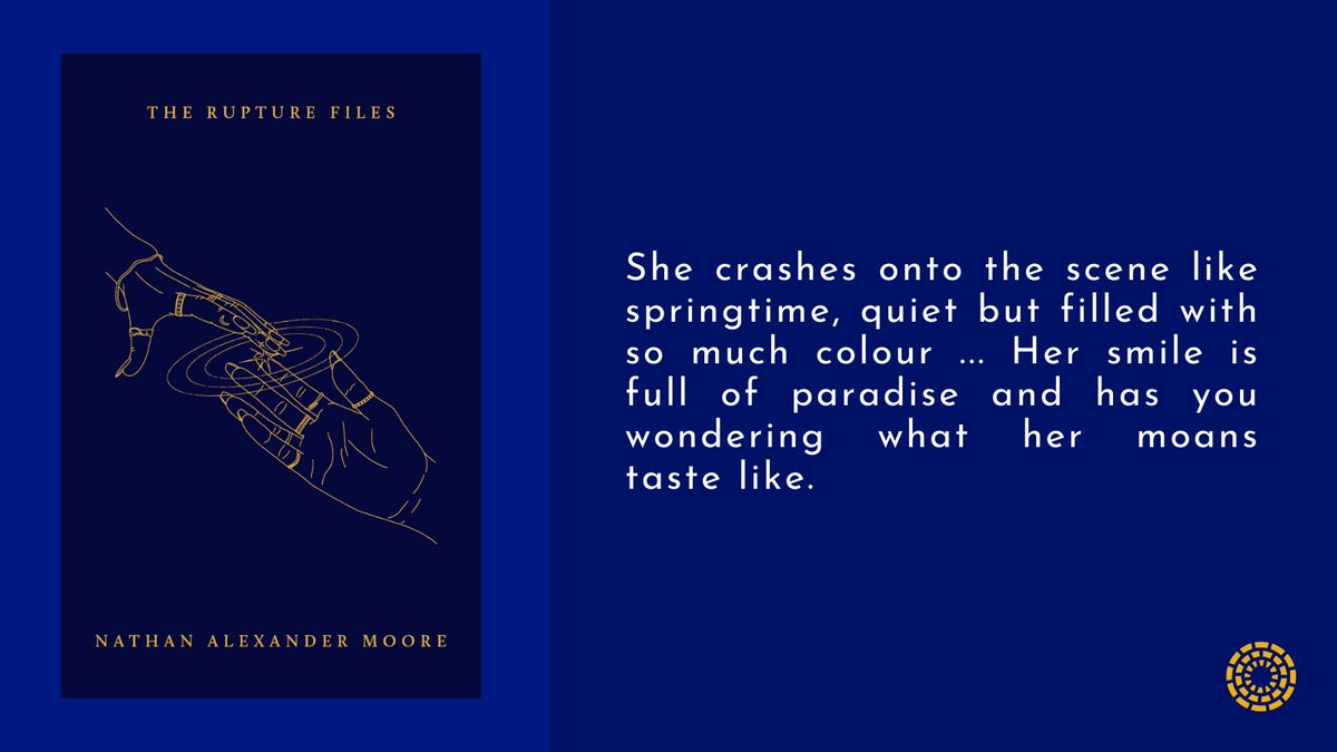 hajarpress's tweet photo. Happy publication day to @writing_moor, whose spellbinding debut, The Rupture Files, is out now!

Here are a few snippets for you to sink your teeth into as a treat ... 🤤 then head over to our website to get your copy of this beauty!

https://t.co/dBwx6oRn3I https://t.co/rTDjitKHyc