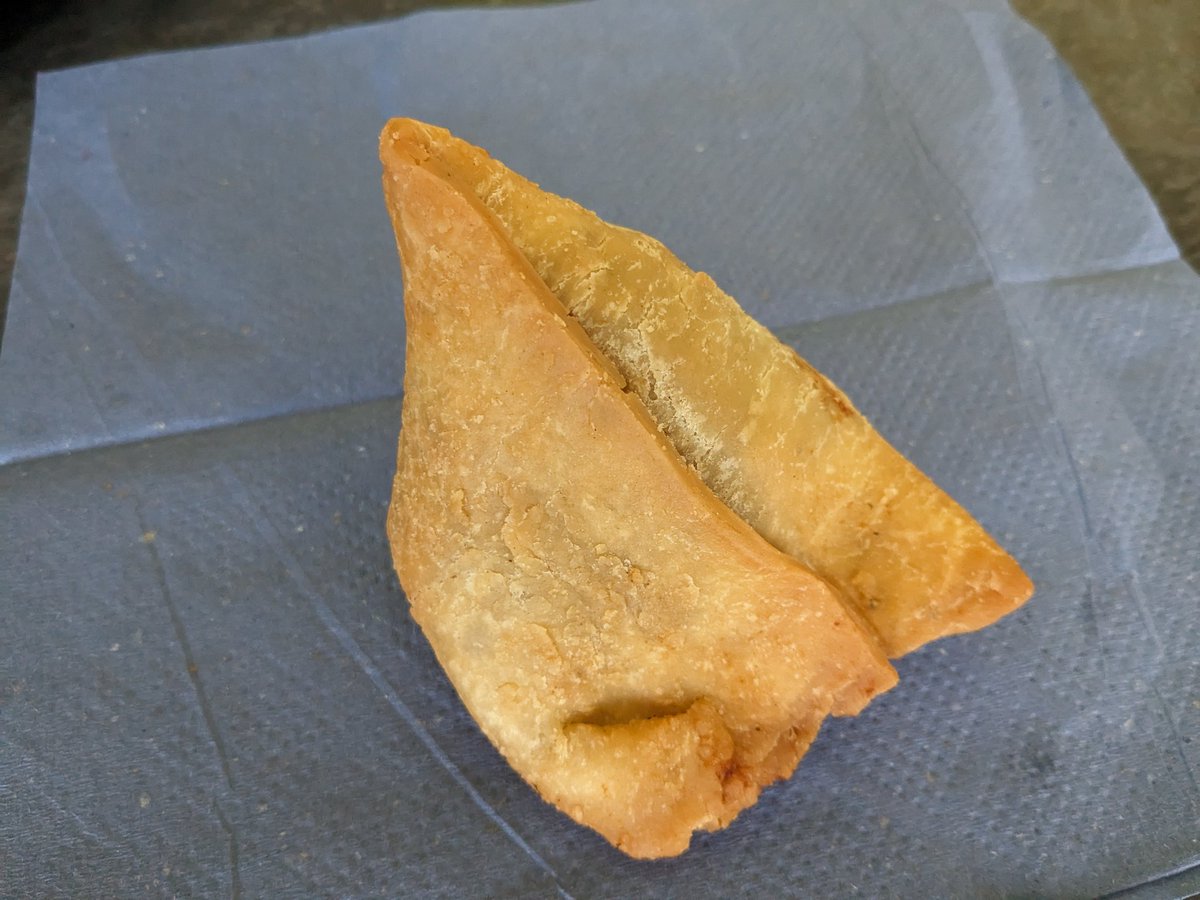 After seeing <a href="/AnuvabPal/">Anuvab Pal</a> 'Department of Britishness' last night at <a href="/sohotheatre/">Soho Theatre</a> I reinforced by britishness by purchasing good mangoes on the way home and a samosa for lunch today.