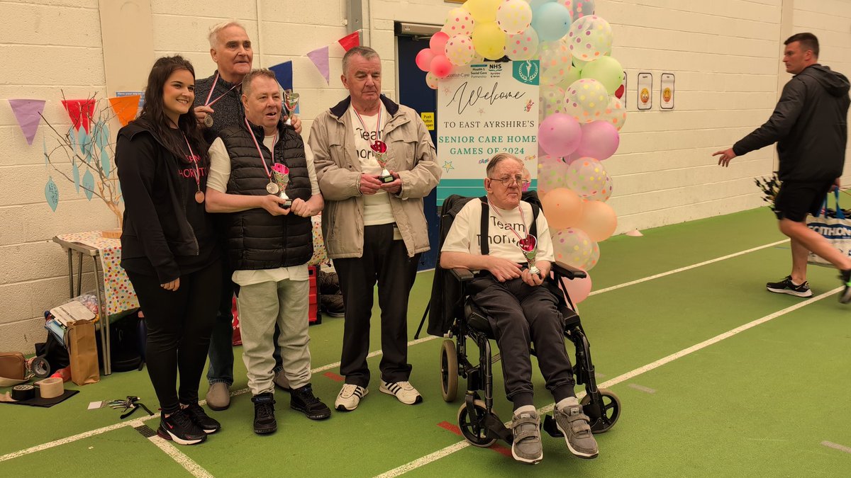 eahscp's tweet photo. The winning care homes have now been announced...drum roll please!

🥇 Gold: Glebe Care Home 
🥈Silver: Thorntoun Estate Care Home 
🥉Bronze: Burnfoot Care Home

Congratulations to every single athlete who took part today - you are all winners! 👵🏼🧓🏾👴🏼

#EASeniorOlympics24 https://t.co/0KhRNSo36G