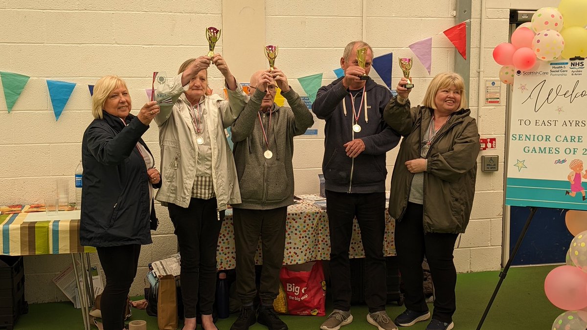 eahscp's tweet photo. The winning care homes have now been announced...drum roll please!

🥇 Gold: Glebe Care Home 
🥈Silver: Thorntoun Estate Care Home 
🥉Bronze: Burnfoot Care Home

Congratulations to every single athlete who took part today - you are all winners! 👵🏼🧓🏾👴🏼

#EASeniorOlympics24 https://t.co/0KhRNSo36G